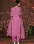 fashionable purple organza designer party wear heavy salwar suit collection with purple santoon 13603-acy3693 Close-up View